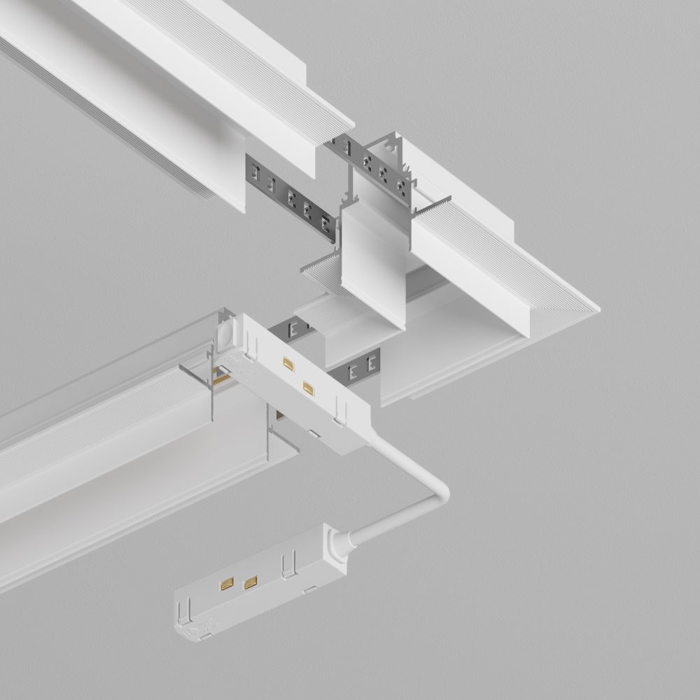 Коннектор угловой для встраиваемого магнитного шинопровода Maytoni S35 TRA004CL-22W