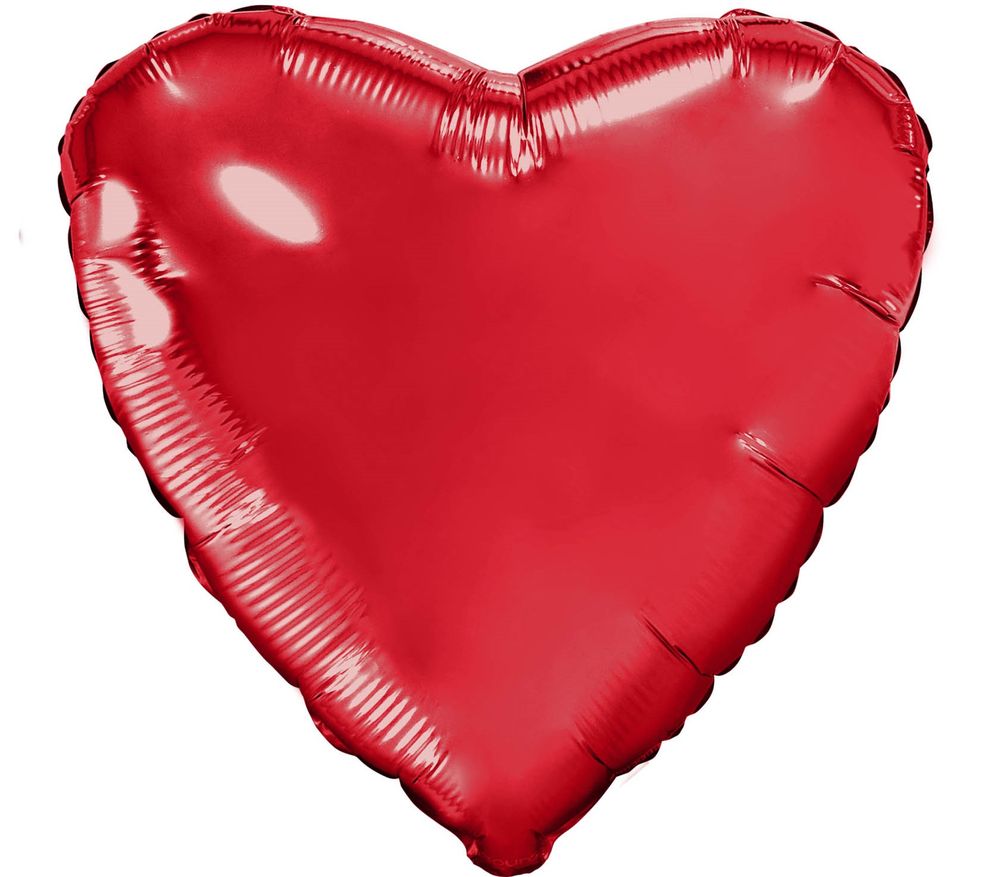 Ag Шар 30'' / 76 см сердце Красный (БГ-70)