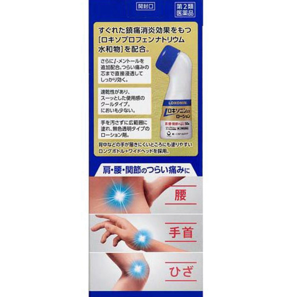 LOXONIN EX Lotion — японский лосьон от боли и воспаления, 50 г.
