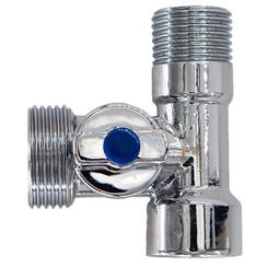 Кран CTM шар. д/быт. прибор. 1/2х3/4х1/2 г/ш/ш бабочка, хром CA3H1234