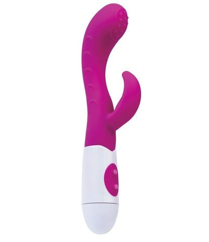 A-toys Nessy – вибратор для точки G с клиторальным язычком, 20 см