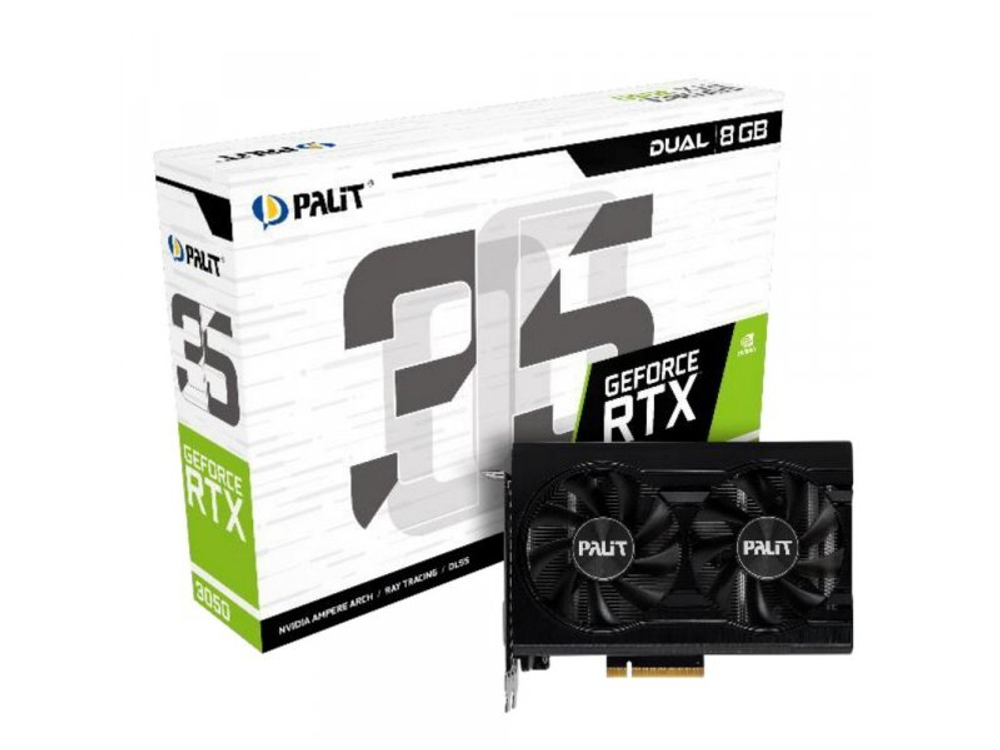 Видеокарта Palit Nvidia GeForce RTX 3050 DUAL [NE63050018P1-1070D]