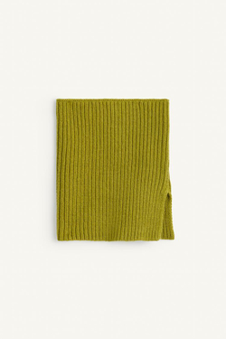 ZARA ВЯЗАНЫЙ СНУД, ОЛИВКОВО-ЗЕЛЕНЫЙ