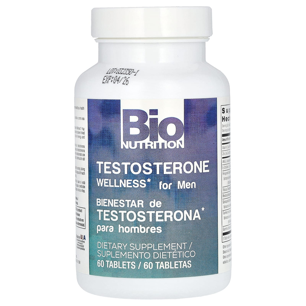 Bio Nutrition, тестостерон, для мужчин, 60 таблеток