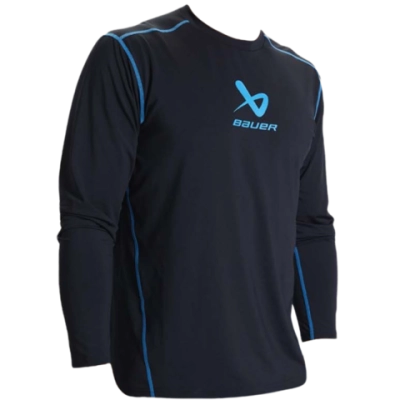 Термобелье футболка длинный рукав Bauer S22 BASIC BL LS TOP SR
