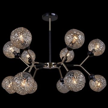 Люстра потолочная ILLUMICO E14 IL0268-12PSQ-79 BK AB