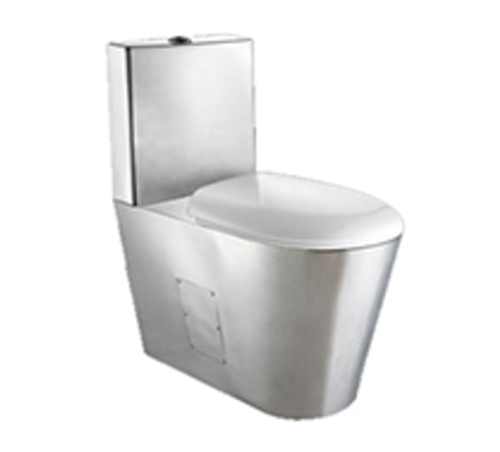 Унитаз напольный нерж. сталь NOFER 13016.B глянцевый