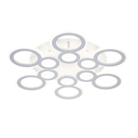 Потолочный светодиодный светильник 94Вт, 8657Лм, 3000-6000К, Ra>80, изменение цветовой температуры, металл/акрил, белый