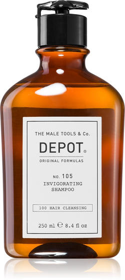 DEPOT 100 HAIR CLEANSING NO. 105 INVIGORATING SHAMPOO - шампунь, укрепляющий против выпадения волос, 250 ml