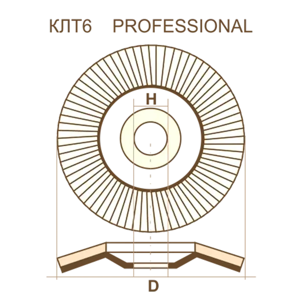 Круг КЛТ6 125х22,23 P80 Круг КЛТ6 125х22,23 P80