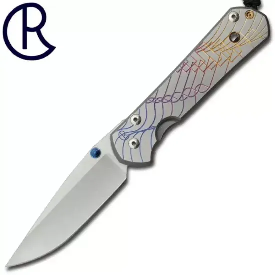 Складной нож Chris Reeve Large Sebenza L21CGGWaveform с клинком из стали CPM-S35VN, рукоять титан