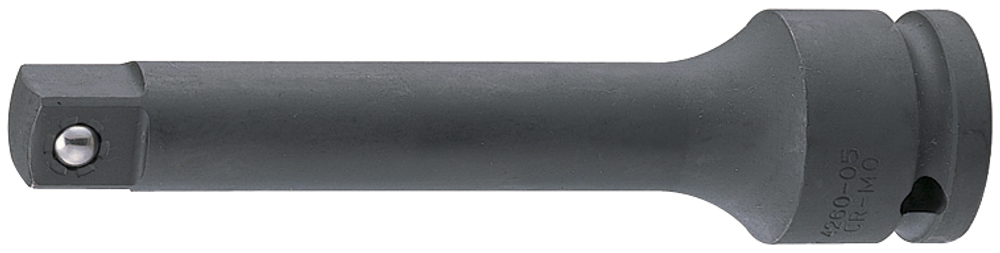 kingtony удлинитель 4260-05p 1/2" ударный 125 мм с шариковым фиксатором