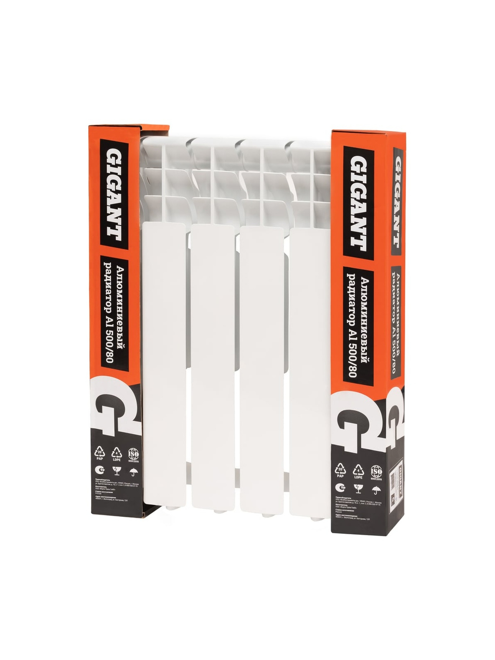 Алюминиевый радиатор Al 500/80 6 секций Gigant GRA58-6