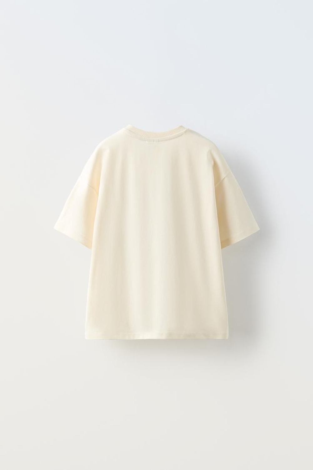 ZARA ФУТБОЛКА С ПРИНТОМ «ГАВАЙИ», ЭКРЮ