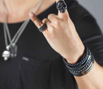 Мужской кожаный браслет Zippo 2006226