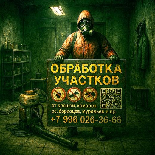 Обработка от клещей и комаров