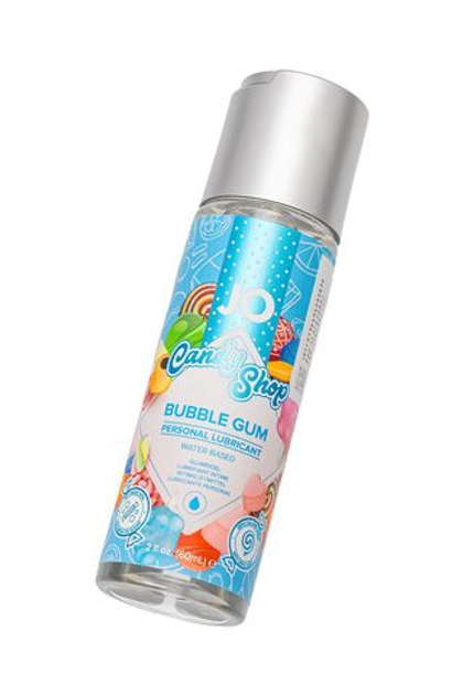Съедобный лубрикант со вкусом "Бабл Гам" JO H2O Candy Shop Bubble Gum, 60 мл
