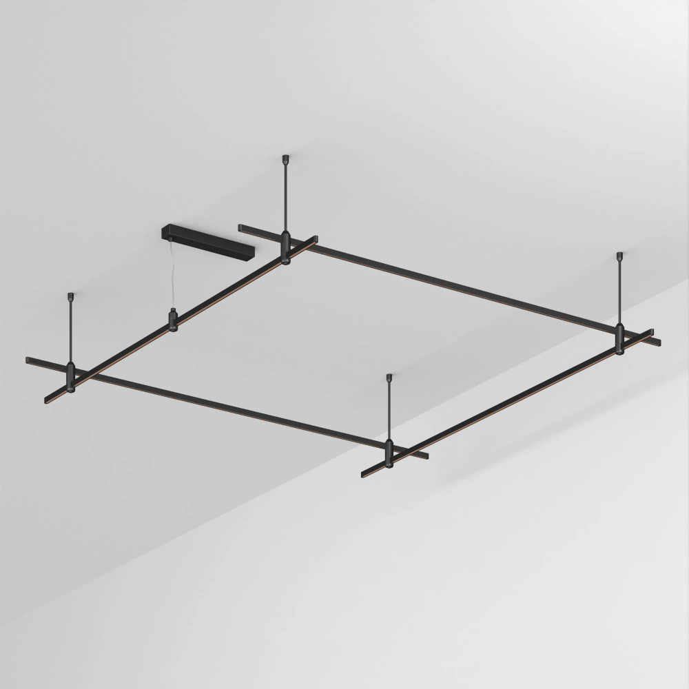 Основание ART-APRIORI-QUADRAT-ROD-400-2000x2000 (BK) (Arlight, IP20 Металл, 3 года) 048523