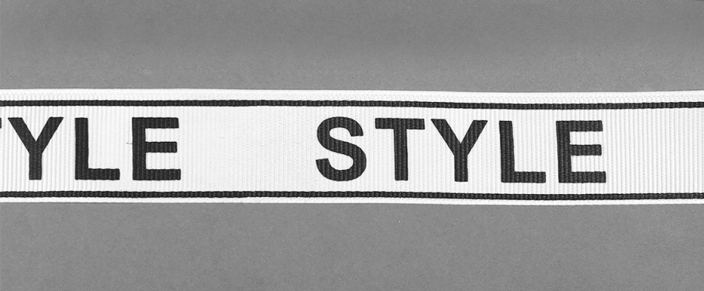 Лента репсовая с рисунком STYLE шир.25мм