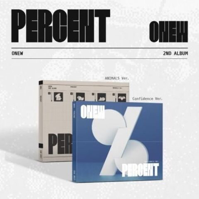 Альбом ONEW - PERCENT 2nd Album DIGIPACK 2 Version SET