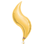 Шар фольгированный Зигзаг 70 см (Золотой)