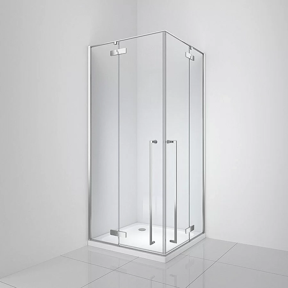 Душевой уголок Cezares Liner 90x90 LINER-A-2-90-C-NERO 90x90 стекло прозрачное/профиль черный матовый
