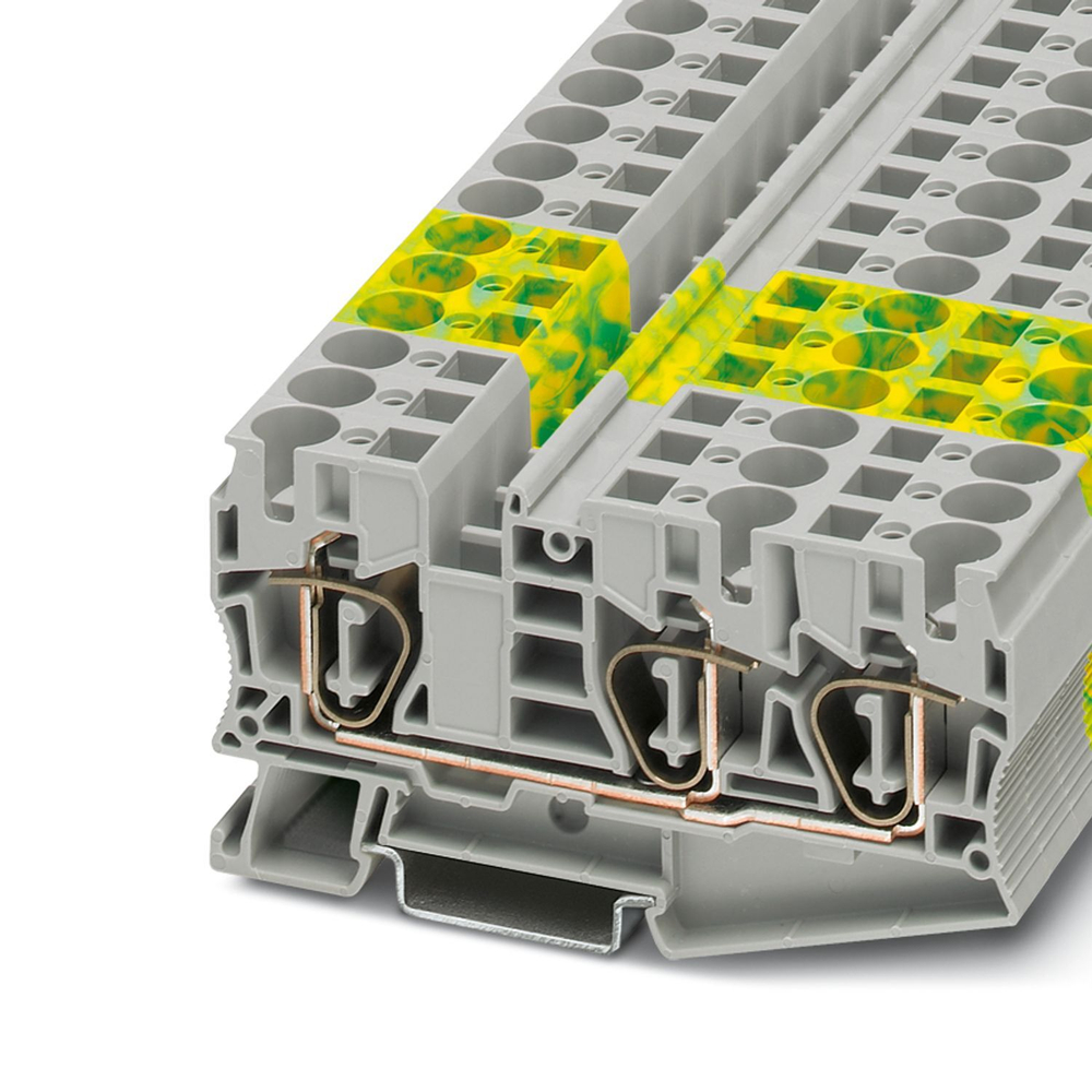 3035302 - ST 10-TWIN-PE - Заземляющий клеммный модуль с пружинными зажимами