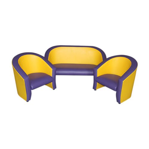 Комплект мягкой игровой мебели «Совенок» желто-фиолетовый
