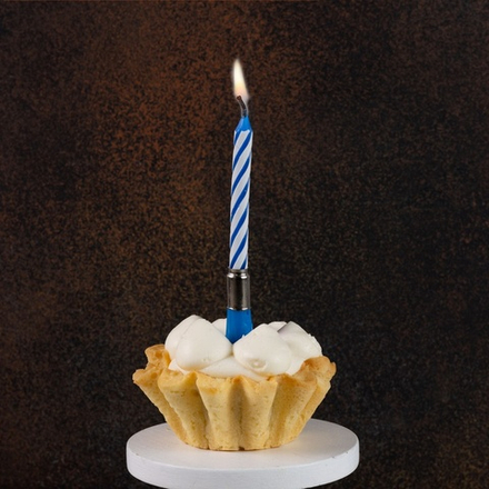 Свеча музыкальная синяя