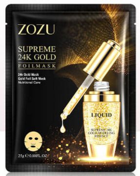 Тканевая маска для лица золото