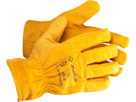 Перчатки ЗУБР МАСТЕР кожаные рабочие, с подкладкой, XL