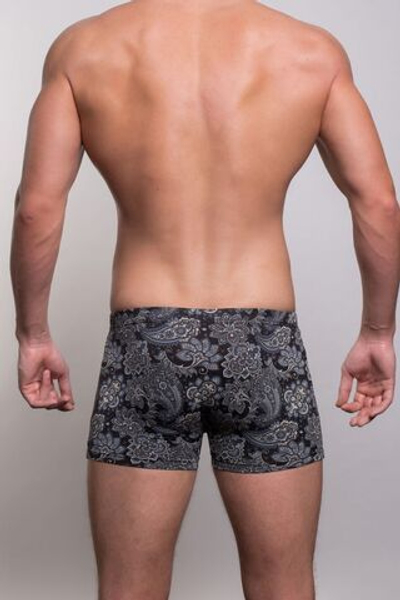 Мужские трусы-боксеры с фантазийным узором (Размер: XXXL) (Цвет: синий)