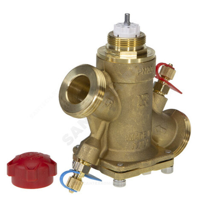 Клапан балансировочный автомат латунь AQT-R Ду 15 G3/4" Ру20 Тмакс=130 оС НР 0.108 - 0.54 м3/ч с измерительными ниппелями Ридан 003Z1812R