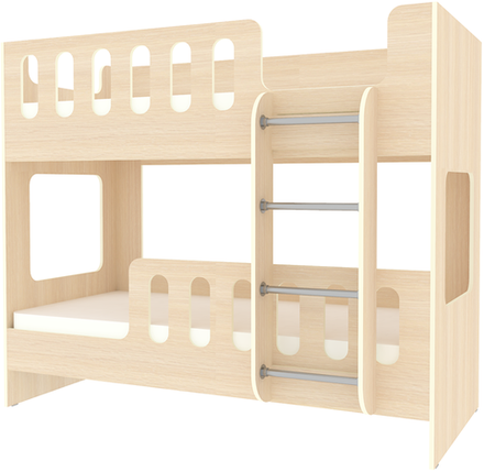 Двухъярусная кровать КарИВи ДС-20 80x180  Дуб Молочный