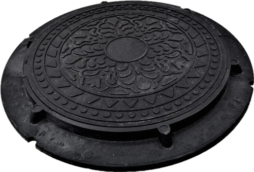 Люк полимерный тип-Л d=75см (h=6см) Коричневый