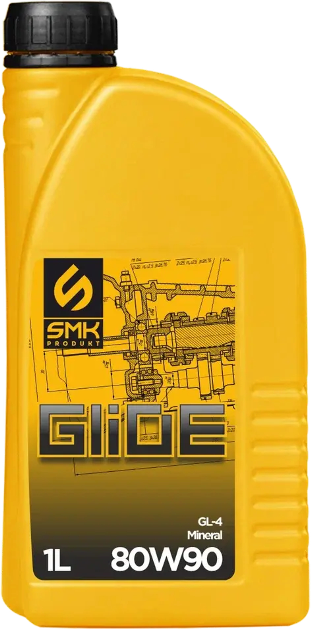 Трансмиссионное масло "GLIDE GL-4 80W-90"