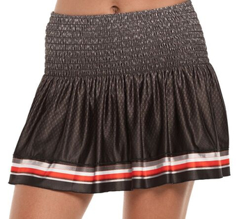 Теннисная юбка Lucky in Love Tech It Out Long High Tech Smocked Skirt - серый