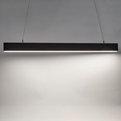 ULO-K10D 12W-4000K-L50 IP40 BLACK Светильник линейный светодиодный подвесной. Белый свет 4000K. 1350Лм. Алюминий. Цвет черный. TM Uniel