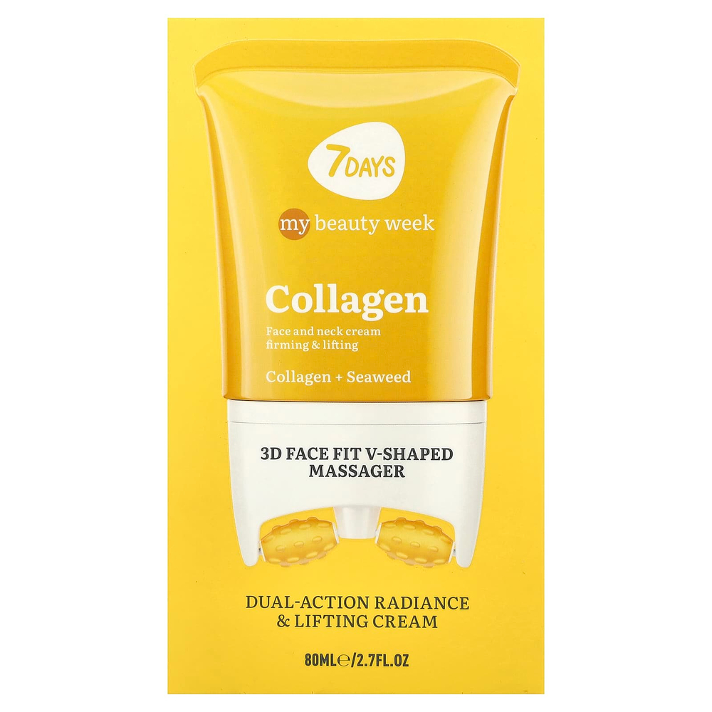 7Days Beauty, Collagen, крем двойного действия для сияния и подтягивания кожи, 80 мл (2,7 жидк. унции)
