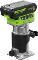 Фрезер кромочный аккумуляторный GREENWORKS  G24RO 24V, АКБ 2Ач и ЗУ 3502507CUA