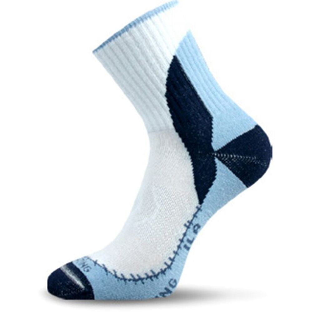 Носки Lasting ILA 503, cotton+polypropylene, бело-голубой, размер S, ILA503S