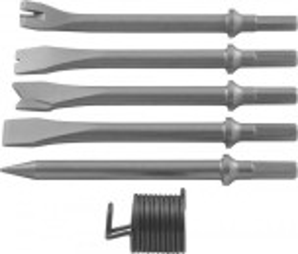 Пневмомолоток JONNESWAY JAH-6833HK Набор 2100 уд/мин., патрон H10, с насадками, 8 пре 047496