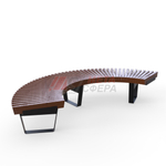 Лавка Rail Road 02 радиусная