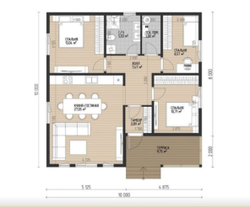 Проект Дома 81,76 кв. м К-125
