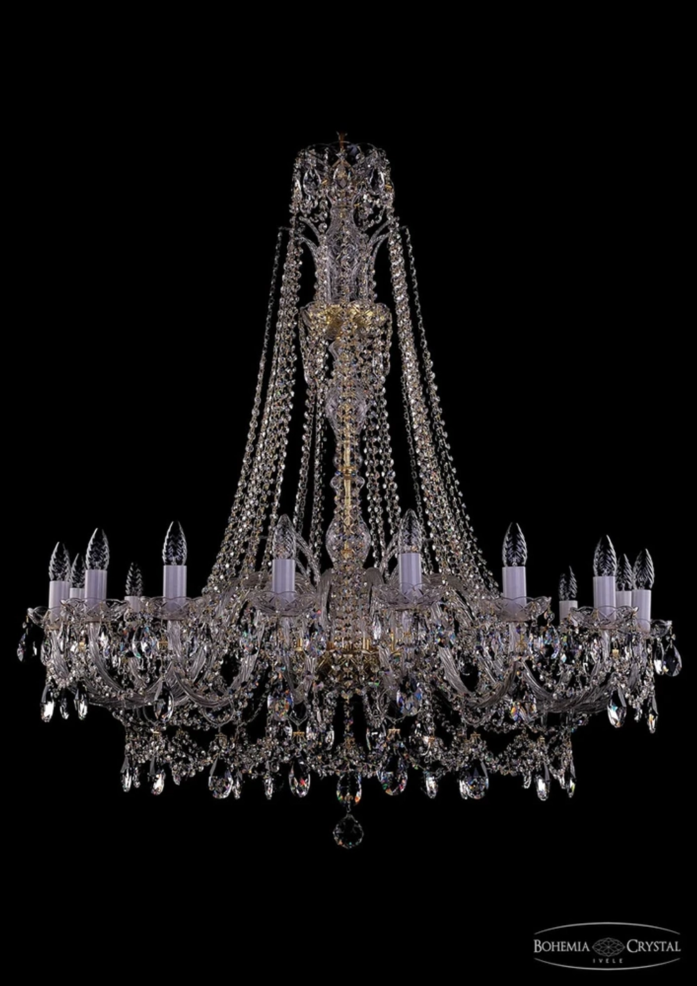 Подвесная люстра Bohemia Ivele 1411/16/400/XL-115 G