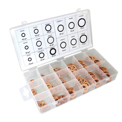 WDK-214067 Набор медных шайб, 15 типоразмера, 150 шт.