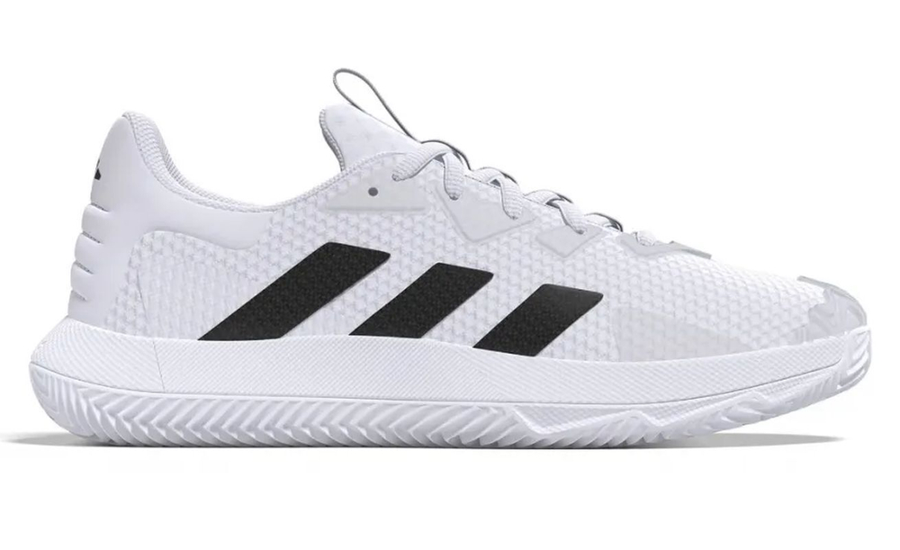 Кроссовки теннисные Adidas SoleMatch Control Clay - white/black