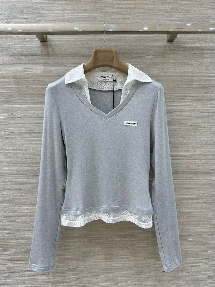 Лонгслив MIU MIU Лонгслив MIU MIU