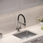 Смеситель для кухни Sancos Garda с гибким изливом, цвет брашированный никель/черный, арт. SC4009BN