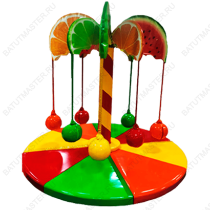 Электрическая карусель детская 4KIDS "Фруктовый рай"